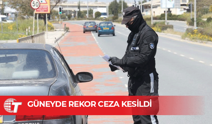 Güney Kıbrıs'ta bir ayda on binden fazla trafik cezası kesildi