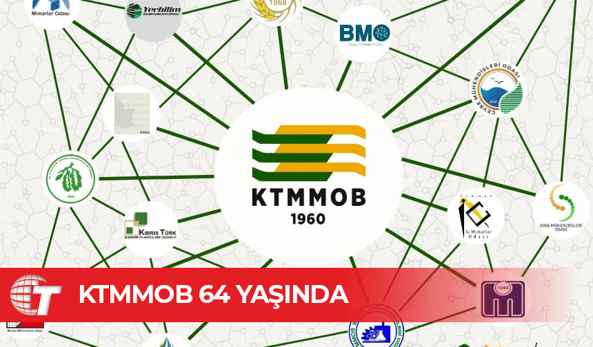 KTMMOB 64. kuruluş yıldönümünü kutluyor