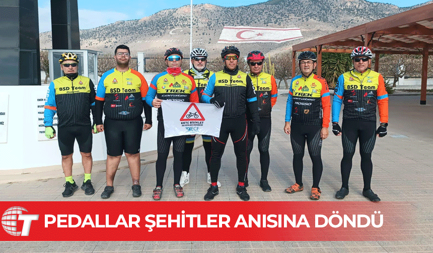 KKTC Bisiklet Severler Derneği şehitleri andı