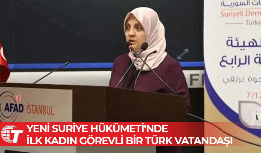 Türk vatandaşına Suriye hükümetinde kritik görev