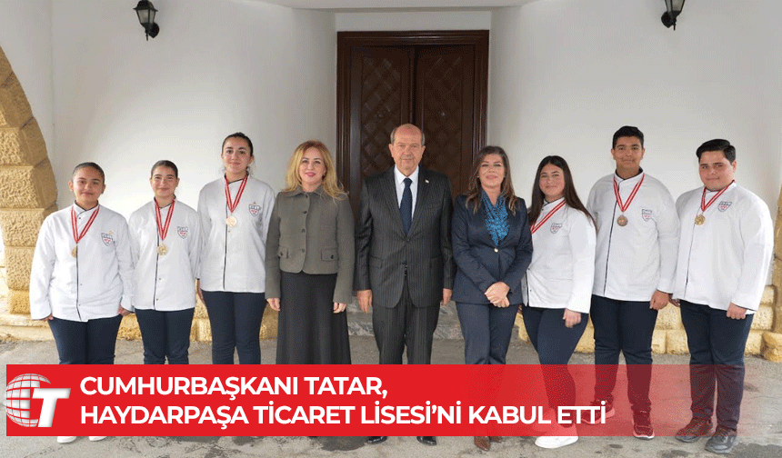 Cumhurbaşkanı Tatar, “Yılın En İyi Lisesi” ödülünü alan Haydarpaşa Ticaret Lisesi’ni tebrik etti