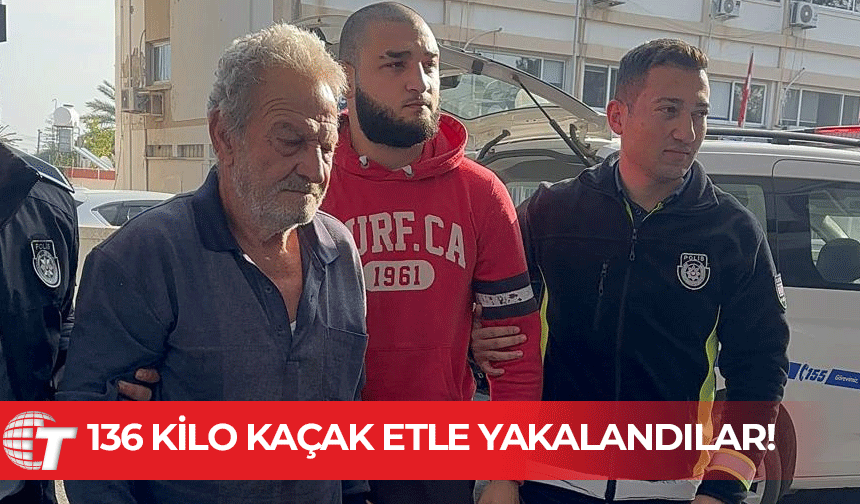 Kaçak etle geçiş yapmaya çalışırken yakalandılar