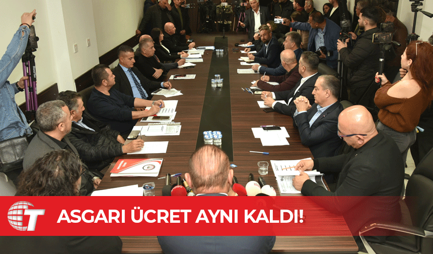 Asgari ücret aynı kaldı!