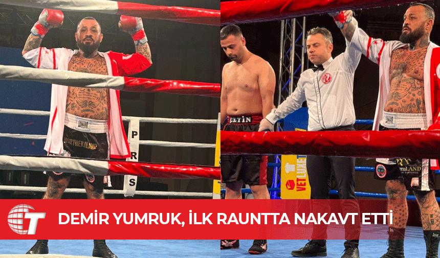 “Demir Yumruk” Metin Turunç KKTC Bayrağını İstanbul’da dalgalandırdı