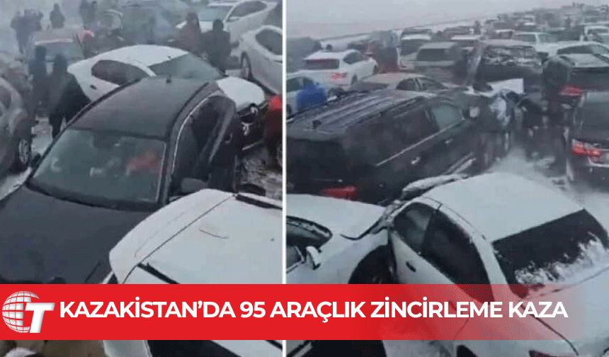 Şiddetli kar fırtınası kazaya sebep oldu