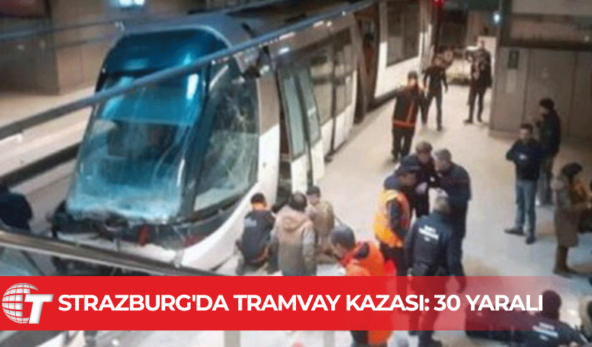 Çarpışmanın etkisiyle tramvay raydan çıktı