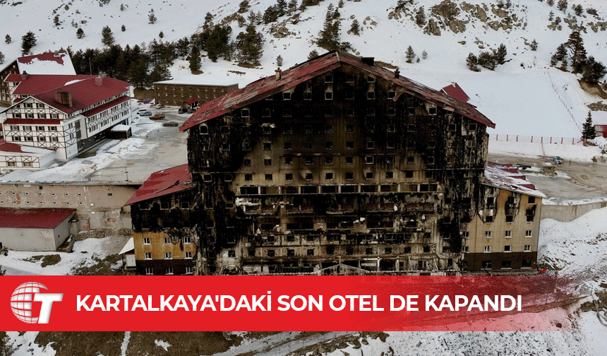 Kartalkaya Kayak Merkezi’nde tüm oteller kapanarak sezonu bitirdi