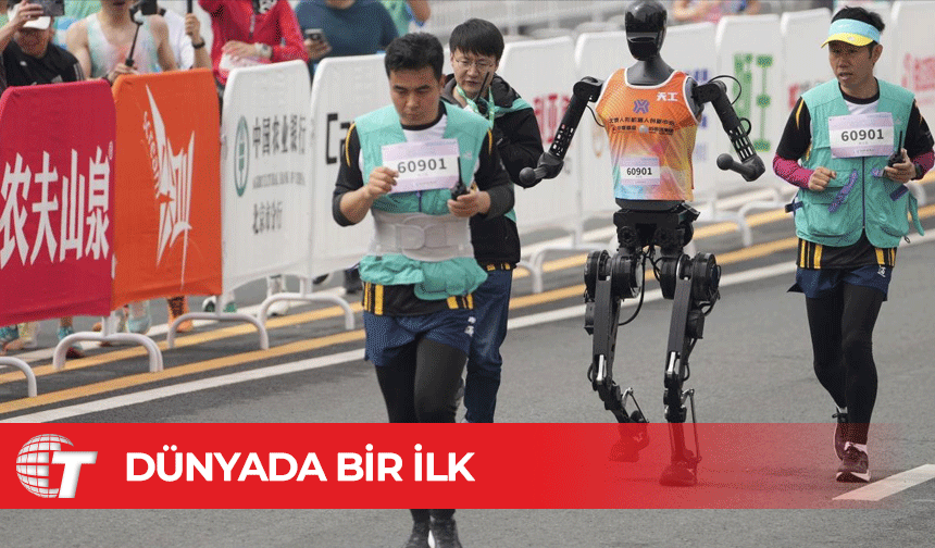 Robotlar insanlarla aynı yarışta koştu