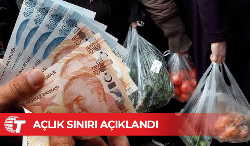 Açlık sınırı 29 bin 787 TL olarak açıklandı