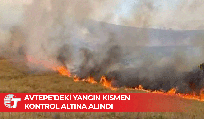 Avtepe-Kuruova arasındaki yangın kısmen kontrol altına alındı!