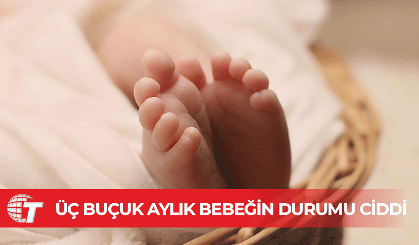 Makarios Hastanesi’nde menenjit tedavisi gören üç buçuk aylık bebeğin durumu ciddi