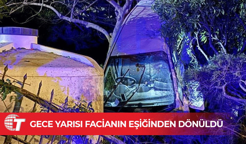 Araç kaldırımdan fırladı, duvarları yıktı!