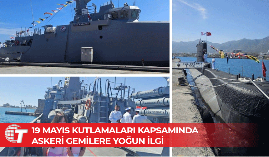 TCG Doğanay ve TCG Karataş KKTC limanlarında ziyarete açıldı