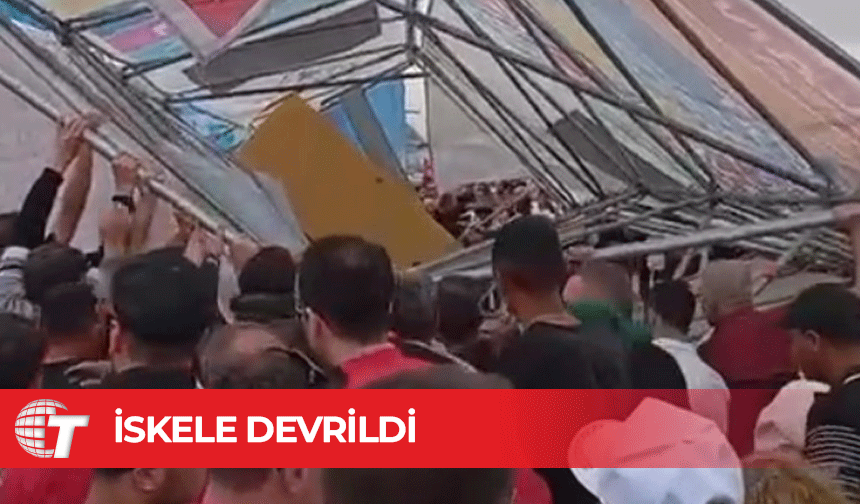 Teknofest’te korkutan kaza, iskele düştü