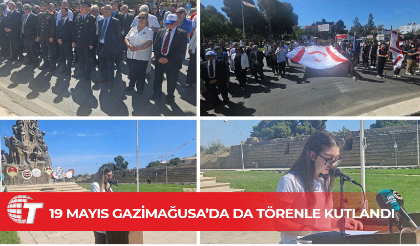 Atatürk’ü Anma ve Gençlik Bayramı Gazimağusa’da törenle kutlandı