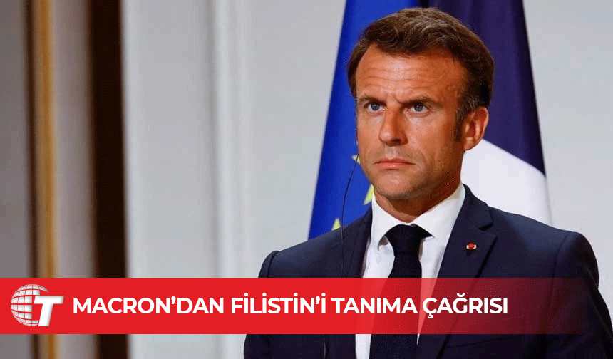 Macron, Filistin devletinin tanınmasının "ahlaki bir görev" olduğunu belirtti