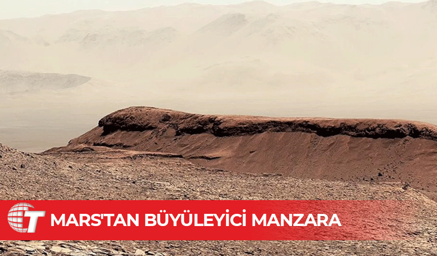 NASA'nın Mars'taki Curiosity Gezgini'nin Sharp Dağı'nda çektiği görüntü paylaşıldı