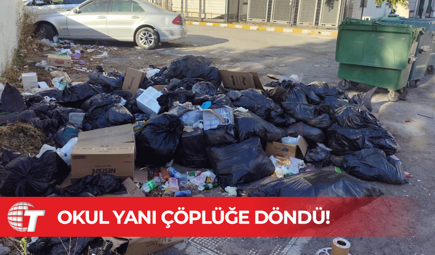 Gelibolu İlkokulu Yanı Çöplüğe Döndü: Veliler Tepkili