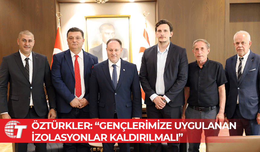 Öztürkler,  Kosova Hentbol Federasyonı Başkanı'nı kabul etti