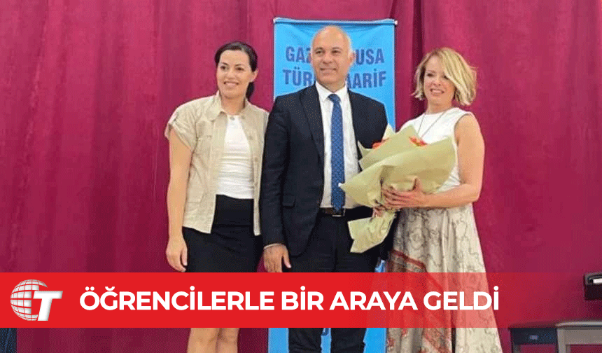 Rüya Taner, Gazimağusa Türk Maarif Koleji öğrencileriyle bir araya geldi