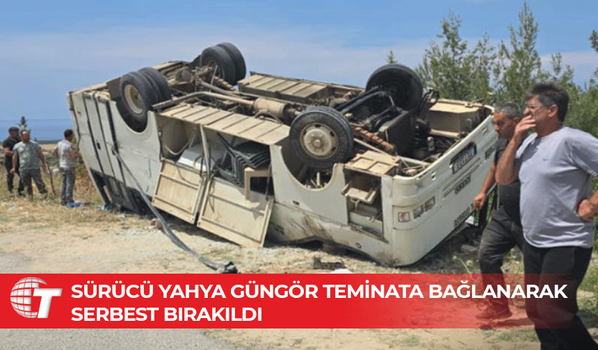 İskele Mahkemesi otobüs sürücüsünü teminatla serbest bıraktı