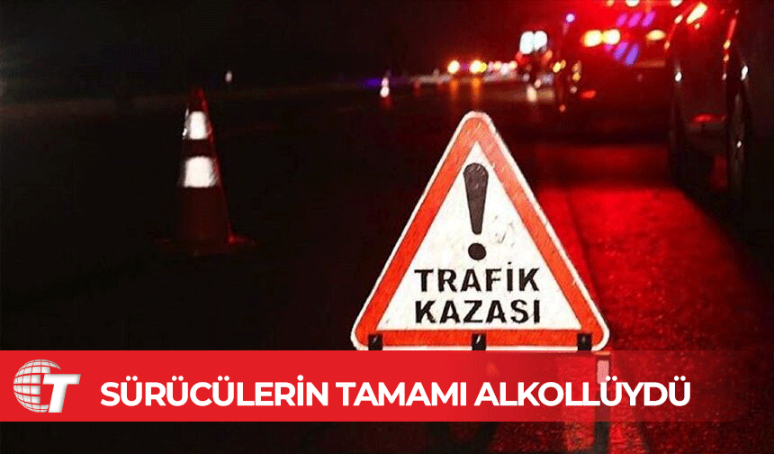 Beş ayrı trafik kazasında yaralanan olmadı