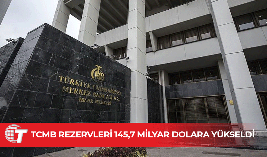 TCMB rezervleri 145 milyar 657 milyon dolara yükseldi