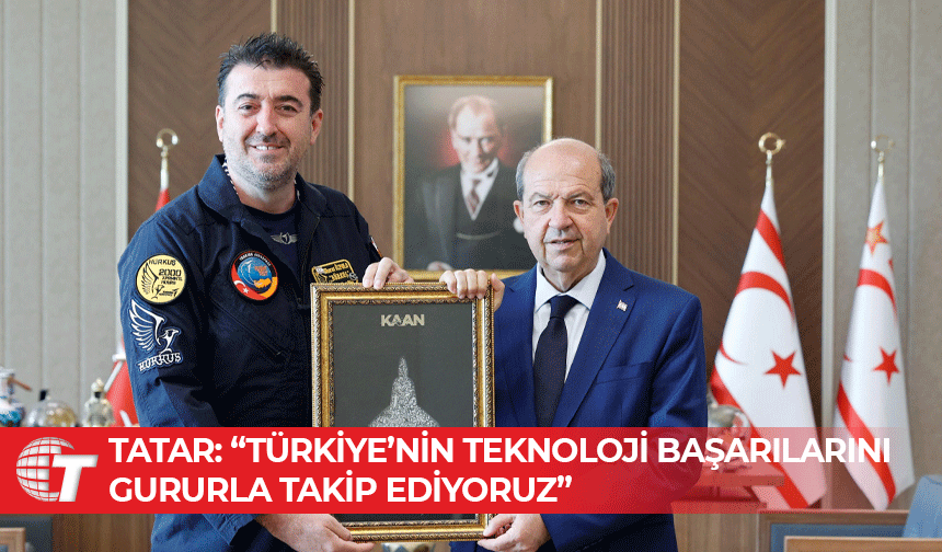 Cumhurbaşkanı Tatar, TUSAŞ Eğitim Uçakları Baş Test Pilotu Özpala'yı kabul etti