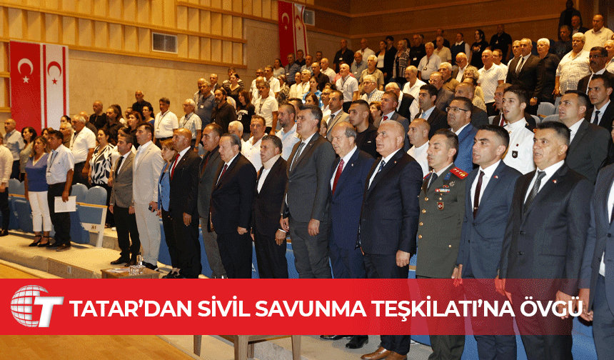 Cumhurbaşkanı Tatar, Sivil Savunma Terhis törenine katıldı