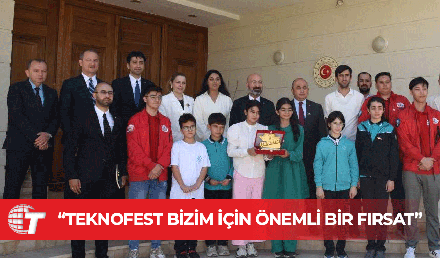 Başçeri, TEKNOFEST KKTC’ye katılan Türkiye Maarif Vakfı heyetini kabul etti