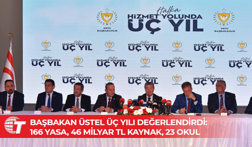 Üstel: “Üç yıl boyunca yalnızca bugünü değil, geleceği de inşa ettik”