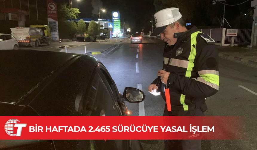 14 bin araç kontrol edildi, 194’ü men edildi