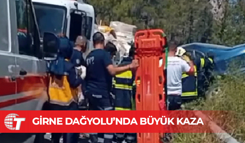 Girne Dağyolu'nda feci kaza!