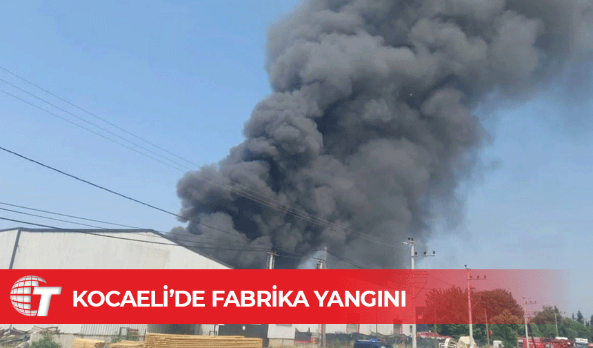 Kocaeli’de bir boya fabrikasında yangın çıktı