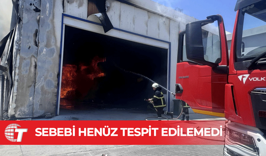 Depodaki yangının sebebi henüz tespit edilemedi