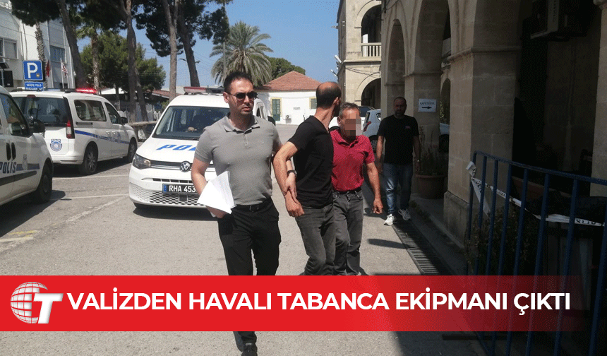 Turist vizesiyle geldiler, valizlerinden binlerce çelik bilye ve gaz çıktı!
