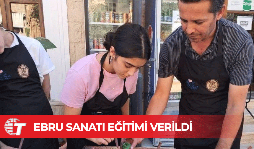 SAMTAY, çocuklara ebru eğitimi verdi