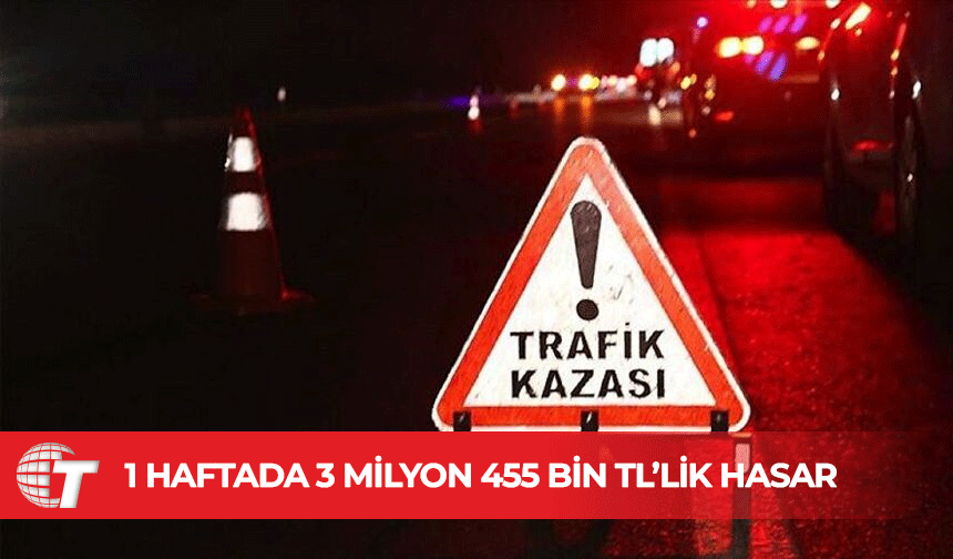 Bir haftada 70 trafik kazası, 19 yaralı