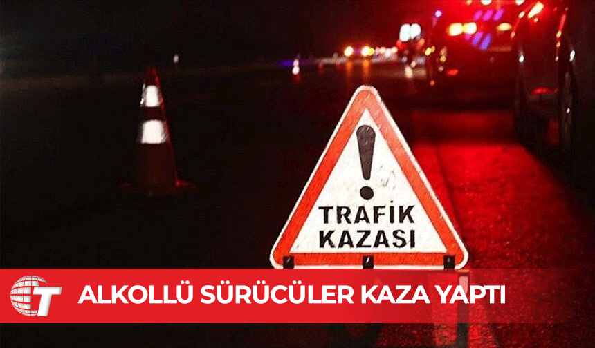Gazimağusa ve Girne’de alkollü sürücüler kaza yaptı