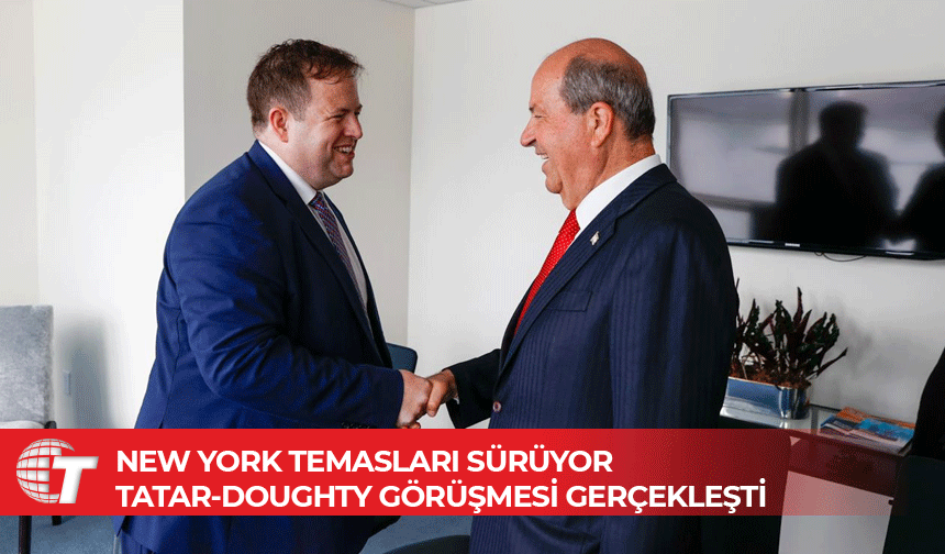 Cumhurbaşkanı Ersin Tatar, Birleşik Krallık Avrupa Devlet Bakanı Stephen Doughty ile görüştü