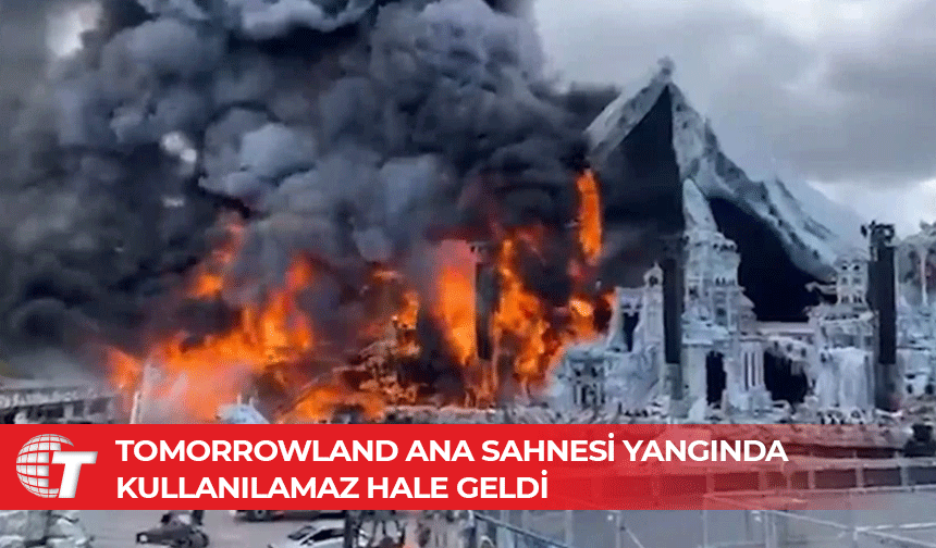 Belçika'da dünyaca ünlü müzik festivali Tomorrowland'in yapılacağı alanda yangın