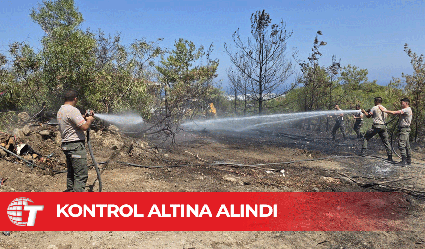 Girne Kaçış Yolu’ndaki yangın kontrol altına alındı