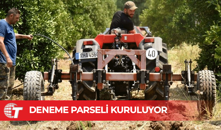 TEA yüzey altı damla sulama sisteminin avantajlarını ülke koşullarında görmek için deneme parseli kuruyor