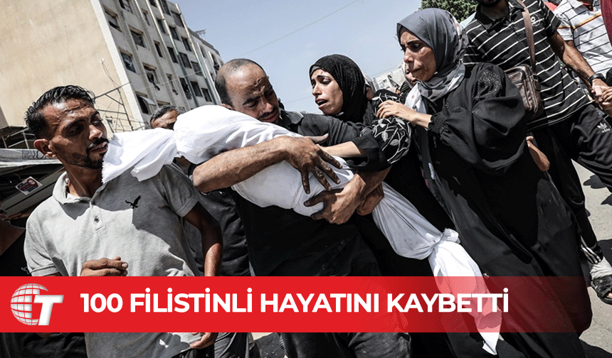 İsrail'in Gazze'ye son 24 saatteki saldırılarında 100 Filistinli hayatını kaybetti