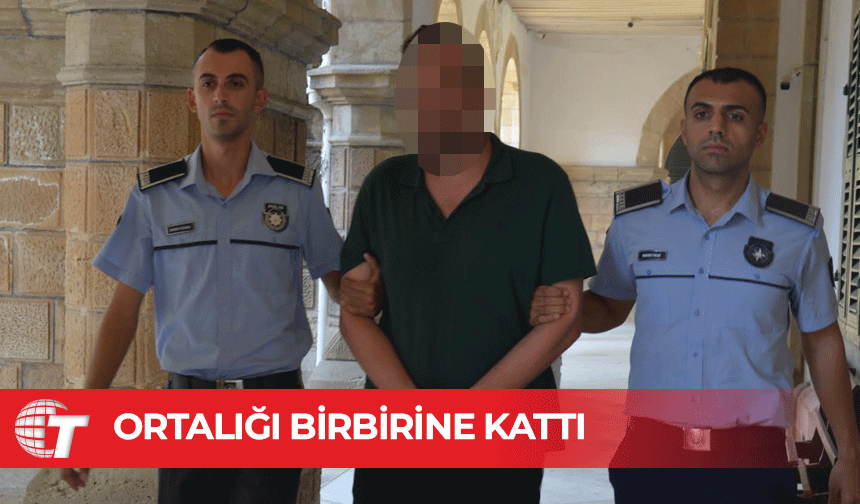 Ercan Havalimanı'nda Polisi darp eden zanlı 1 gün tutuklu