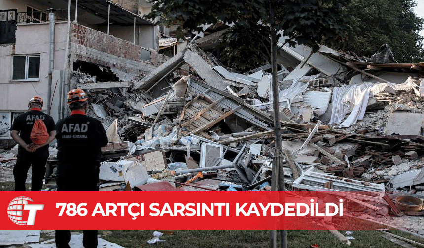 Balıkesir'de 786 artçı sarsıntı kaydedildi
