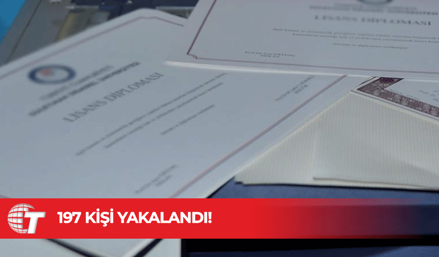Türkiye'de 39 ilde sahte diploma ve ehliyet operasyonu