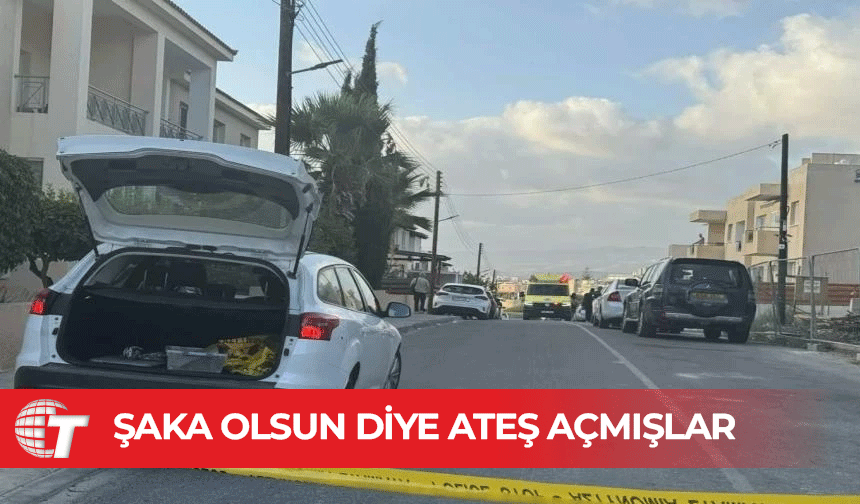 Larnaka'da yoldan geçenlere hava tüfeğiyle ateş açtılar