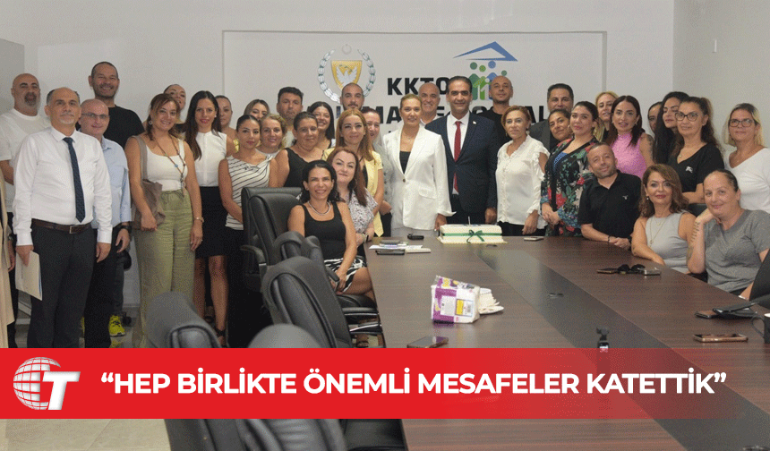Bakan Gardiyanoğlu, görevdeki ikinci yılını personeliyle birlikte kutladı