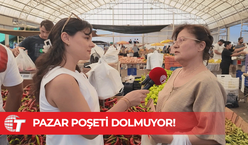Vatandaş, pazarda bile poşetini dolduramıyor!